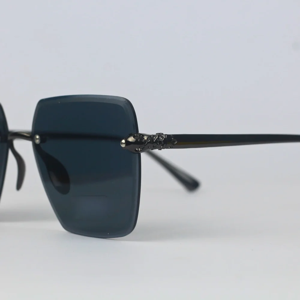 Zibas Rimless Square Sunglasses – Gradient Lenses