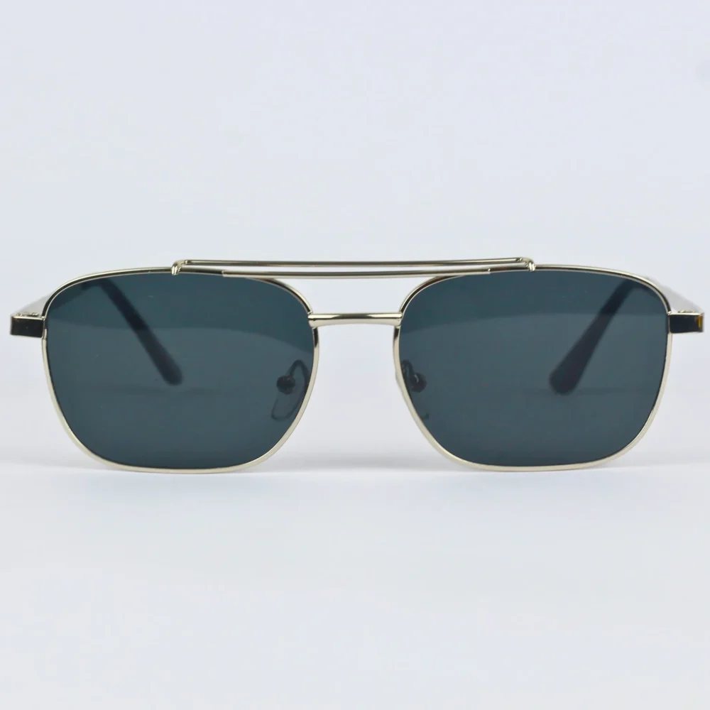 Zibas Sky Lux Black Rectangular Sunglasses