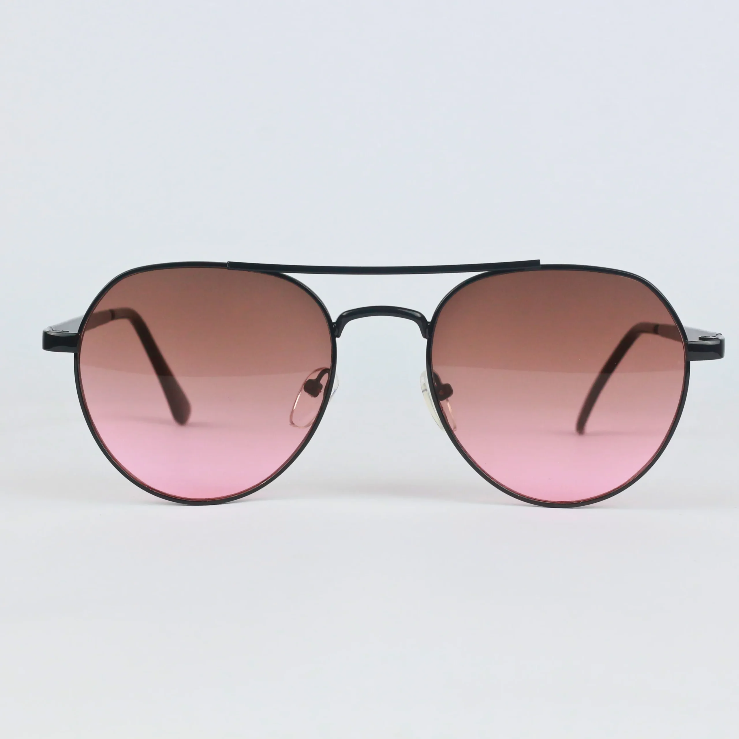 Zibas Skyline Red Gradient Aviator Sunglasses - Lightweight Metal Frame (1)