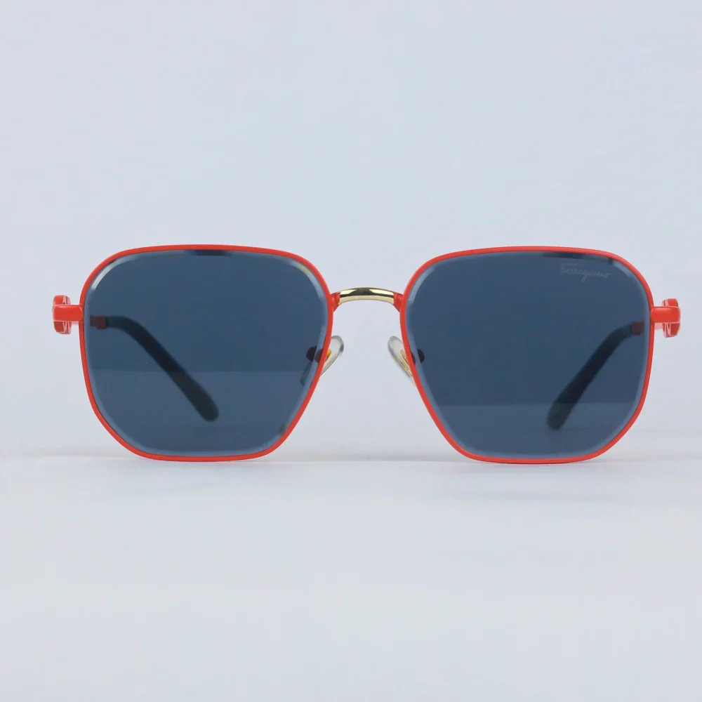 Zibas Square Frame Sunglasses – Sleek Orange Edition