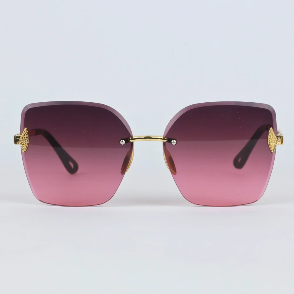 Zibas Vogue Rimless Butterfly Sunglasses