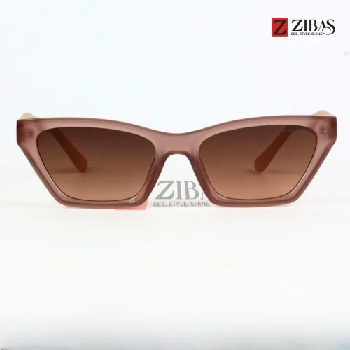Zibas Luxe Leather Finish Cat Eye UV Protected Sunglasses