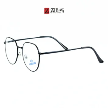 Zibas Black HexaVista Round Eyeglasses