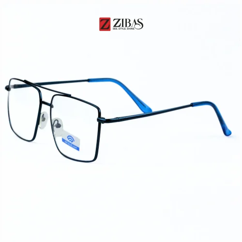 Zibas Blue HexaVista Aviator Eyeglasses