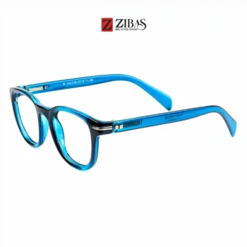 Zibas Blue Muse Round Eyeglasses