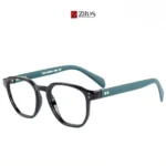Zibas Bottle green Muse Round Eyeglasses