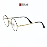 Zibas Golden HexaVista Round Eyeglasses