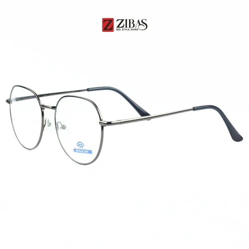 Zibas Black HexaVista Round Eyeglasses