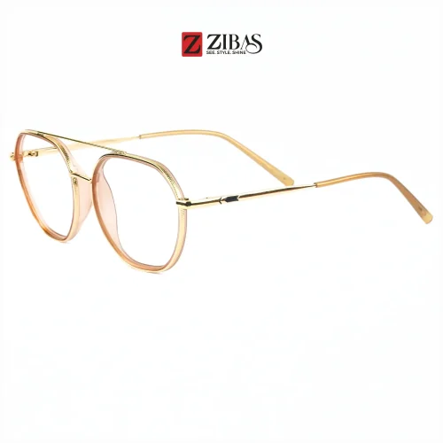 Zibas Peach Majesty Aviator Eyeglasses