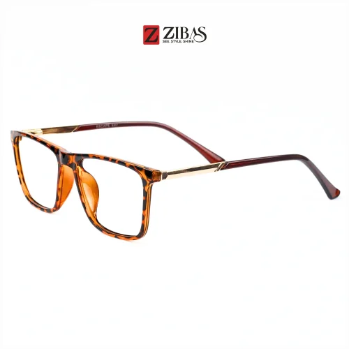 Zibas Amber Vanguard Rectangular Eyeglasses