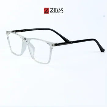 Zibas Crystal Transparent Rectangular Eyeglasses