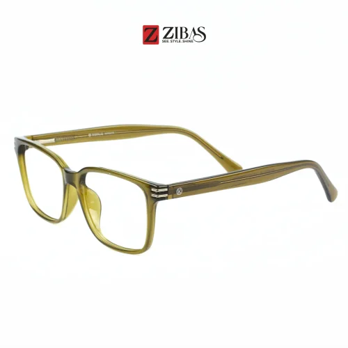 Zibas Olive Insight Rectangular Eyeglasses