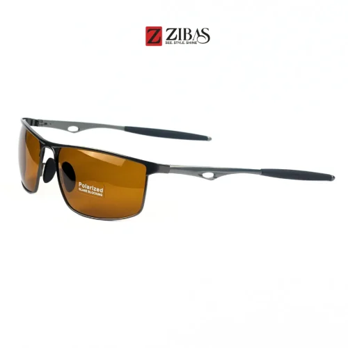 Zibas Bikers Den Silver Aviator Sunglasses