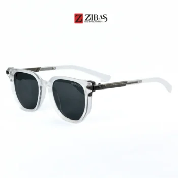 Zibas Forge White Rectangle Sunglasses