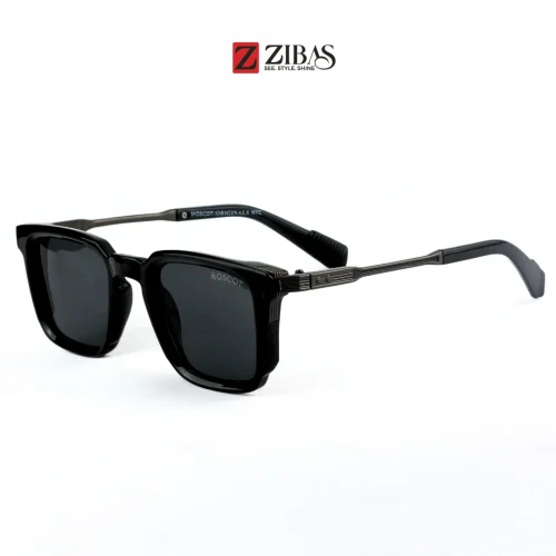 Zibas Forge Black Square Sunglasses