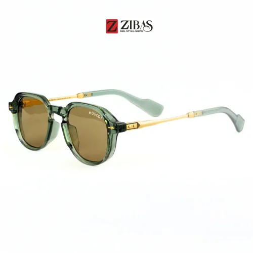Zibas Lumen Forge Green Oval Sunglasses