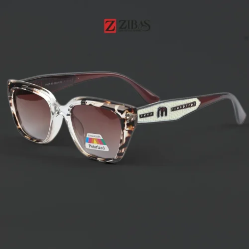 Zibas Marble striped Rectangle Polarized Sunglasses