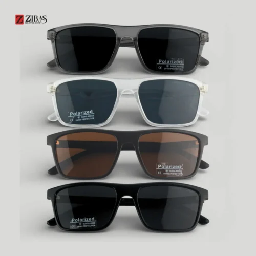 Zibas Daily Polarized Rectangular Sunglasses - FOL21132