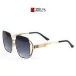 Black Gradient Square Sunglasses - Oversized UV400 Protection | Golden Frame Sunglasses | Zibas Prime 1 zibas prime burberry oversized square women sunglasses 2026 (13)