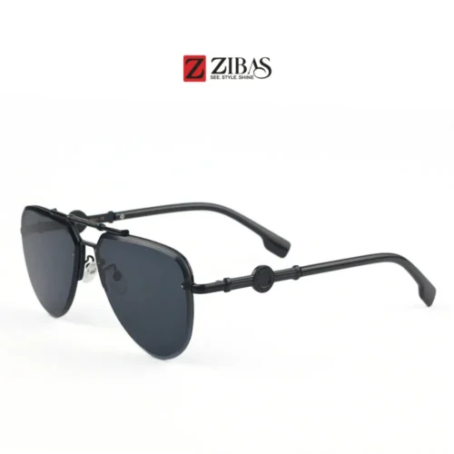 Unisex Black Aviator Sunglasses - UV400 Protection | Zibas Prime