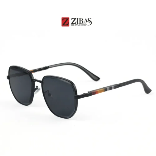 Unisex Black Gradient Lens with Black Frame Square Sunglasses – UV400 Protection | Zibas Urban