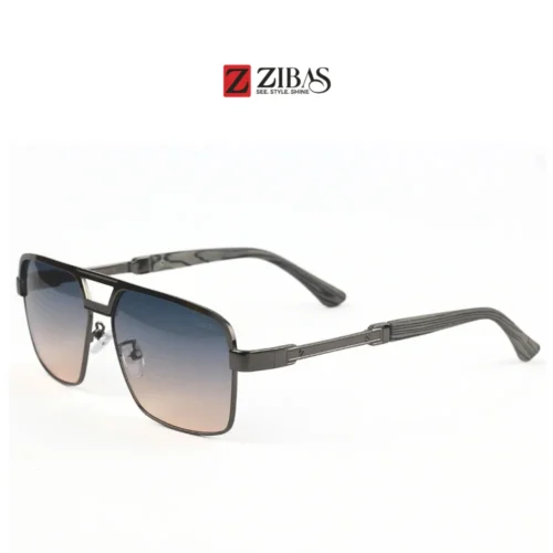Unisex Gradient Square Sunglasses – UV400 Protection with Double Bridge | Zibas Prime