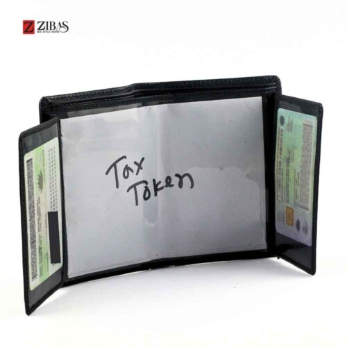 Riders Pure Leather Black Mini Wallet with Driving Documents – Classic Premium Finish | Zibas Daily